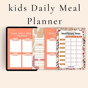 Kids Daily Meals Menu for Happy Healthy Eating