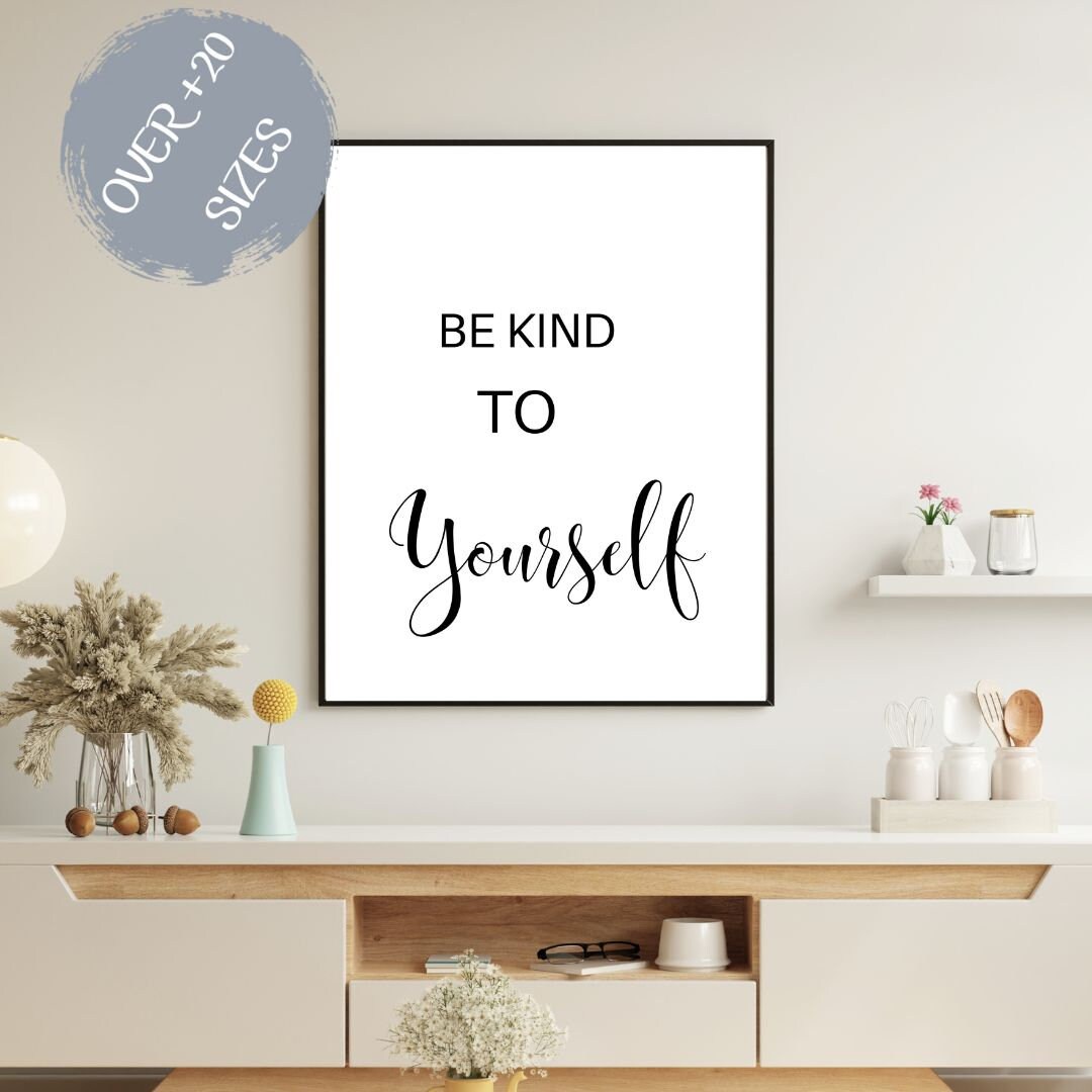 It's Ok Wall Art Canvas,Inspirational Quotes Framed Canvas Wall Art for Kids Girls Room Wall Decor,Encouragement Gifts for Girls Daughter-Flower - 2