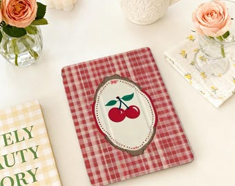 Funda para iPad con ranura para lápiz, color rojo cereza, para iPad Air 7/6/5/4 (2025), iPad Mini 6/7, iPad Pro 12.9" y 11" y 10.9", iPad 10/9/8.º