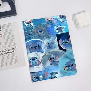 Blue Stitch Cartoon iPad Air 5 2022 iPad 10 2022 iPad 9 case, iPad Pro 11" 12.9'' 2022 iPad Pro 12.9'' 2021 iPad mini 6 case ipad case