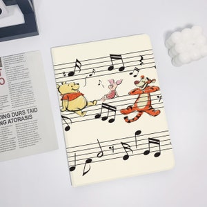 Staff Winnie the Pooh iPad Air 5 2022 iPad 10 2022 iPad 9 case,iPad Pro 11" 12.9'' 2022 iPad Pro 12.9'' 2021 iPad mini 6 case ipad case