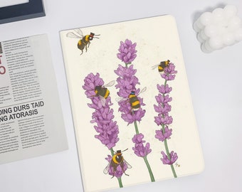 Lavender and bees iPad Air 5 2022 iPad 10 2022 iPad 9 case,iPad Pro 11" 12.9'' 2022 iPad Pro 12.9'' 2021 iPad mini 6 case ipad case