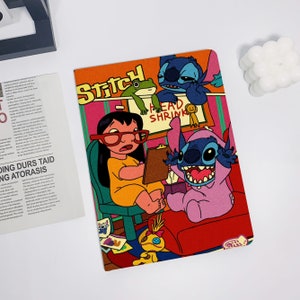 Retro Lilo & Stitch iPad Air 5 2022 iPad 10 2022 iPad 9 case,iPad Pro 11" 12.9'' 2022 iPad Pro 12.9'' 2021 iPad mini 6 case ipad case