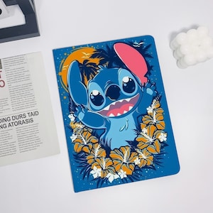 Cute Stitch Blue iPad Air 5 2022 iPad 10 2022 iPad 9 case,iPad Pro 11" 12.9'' 2022 iPad Pro 12.9'' 2021 iPad mini 6 case ipad case