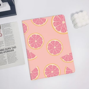 Pink Lemon Slice iPad Air 5 2022 iPad 10 2022 iPad 9 case,iPad Pro 11" 12.9'' 2022 iPad Pro 12.9'' 2021 iPad mini 6 case ipad case
