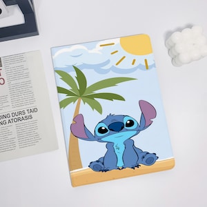 Stitch on the beach iPad Air 5 2022 iPad 10 2022 iPad 9 case,iPad Pro 11" 12.9'' 2022 iPad Pro 12.9'' 2021 iPad mini 6 case ipad case