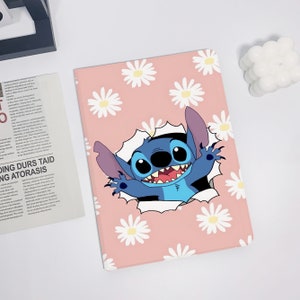 Pink Daisy Stitch iPad Air 5 2022 iPad 10 2022 iPad 9 case,iPad Pro 11" 12.9'' 2022 iPad Pro 12.9'' 2021 iPad mini 6 case ipad case