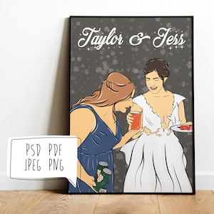 Best Friend Gifts Personalized, Best Friend Birthday Gifts For Her, Friendship Gift, Gift For Best Friend, Bridesmaid Gift, Digital Gift