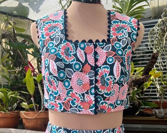 1940’s Floral playsuit Vintage Style