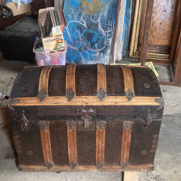 Antique Trunk Etsy
