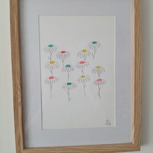 A4 format watercolor flowers