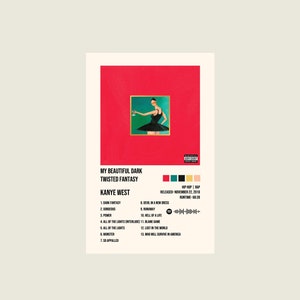 Mein wunderschönes Dark Twisted Fantasy Digital Album Cover Poster