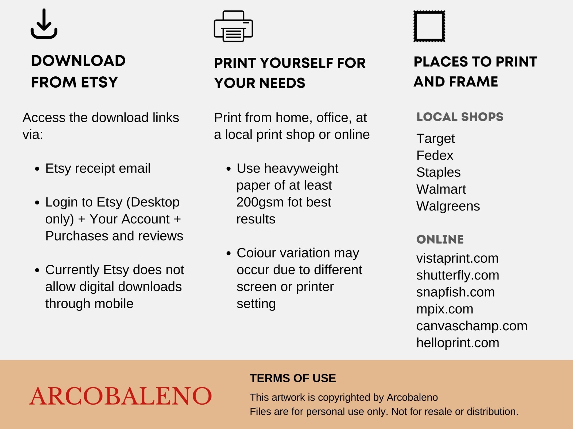 Wall Art Size Guide: Frame Sizing Mockup (digital Download) - Etsy
