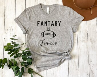 ファンタジー フットボール シャツ、フットボール シーズン、試合日のシャツ、彼女への贈り物、婚約者への贈り物、ファンタジー フットボール ギフト、婚約者への贈り物、婚約シャツ