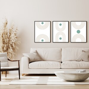 Aesthetic geometric shapes, digital print wall art, modern to brighten your home