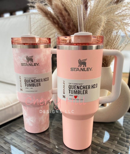 Personalized Stanley Tumbler Engraved Stanley Cup 40 Oz Custom Stanley  Quencher Stanley Tumbler 40 Oz With Handle Custom Stanley Accessories - Stanley  Tumbler - Stylish Stanley Tumbler - Pink Barbie Citron Dye Tie