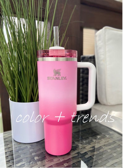 Citron Pink 40 Oz Stanley Tumbler Ready to Be Gifted and Customized With  Vinyl at No Extra Charge. 