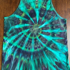 Swirl, Gravitation, Eisfärbung, Tie Dye Tank Top, Erwachsene XL, Erdfarben Tank, Natur Top, Geschenk für sie, Geschenk für ihn.