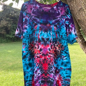 XL farbenes Batik T-Shirt für Erwachsene
