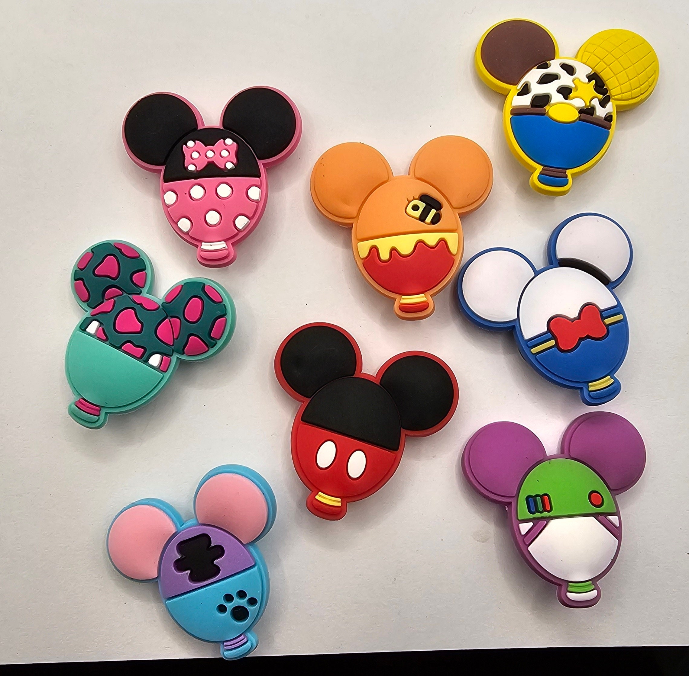 Disney's Mickey Ear Balloon Croc Charms Winnie the Pooh, Monsters