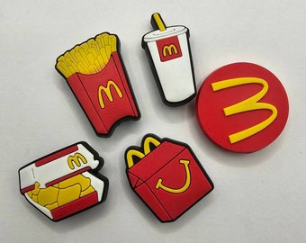 5pc McDonald's Croc Charm Set