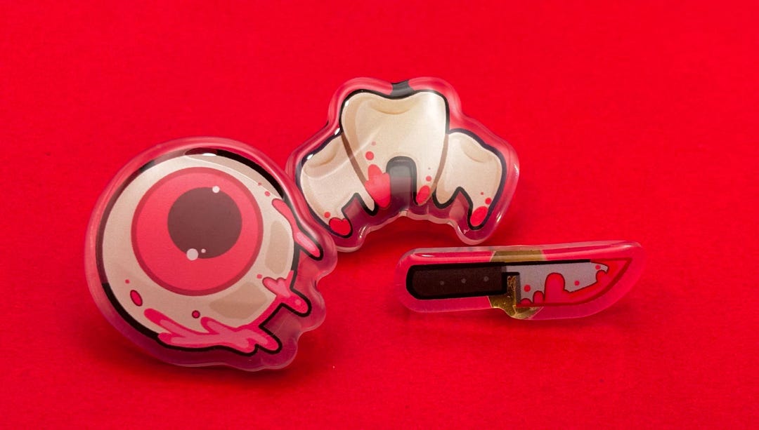 Cute Creepy Pins - Etsy