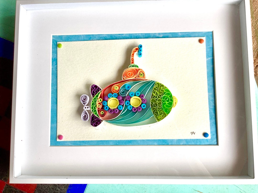 Quilled Submarine Picture - Etsy