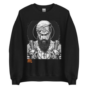 Sikh Cyberpunk Warrior - Unisex Sweatshirt - Sikh Futurism Art Clothing