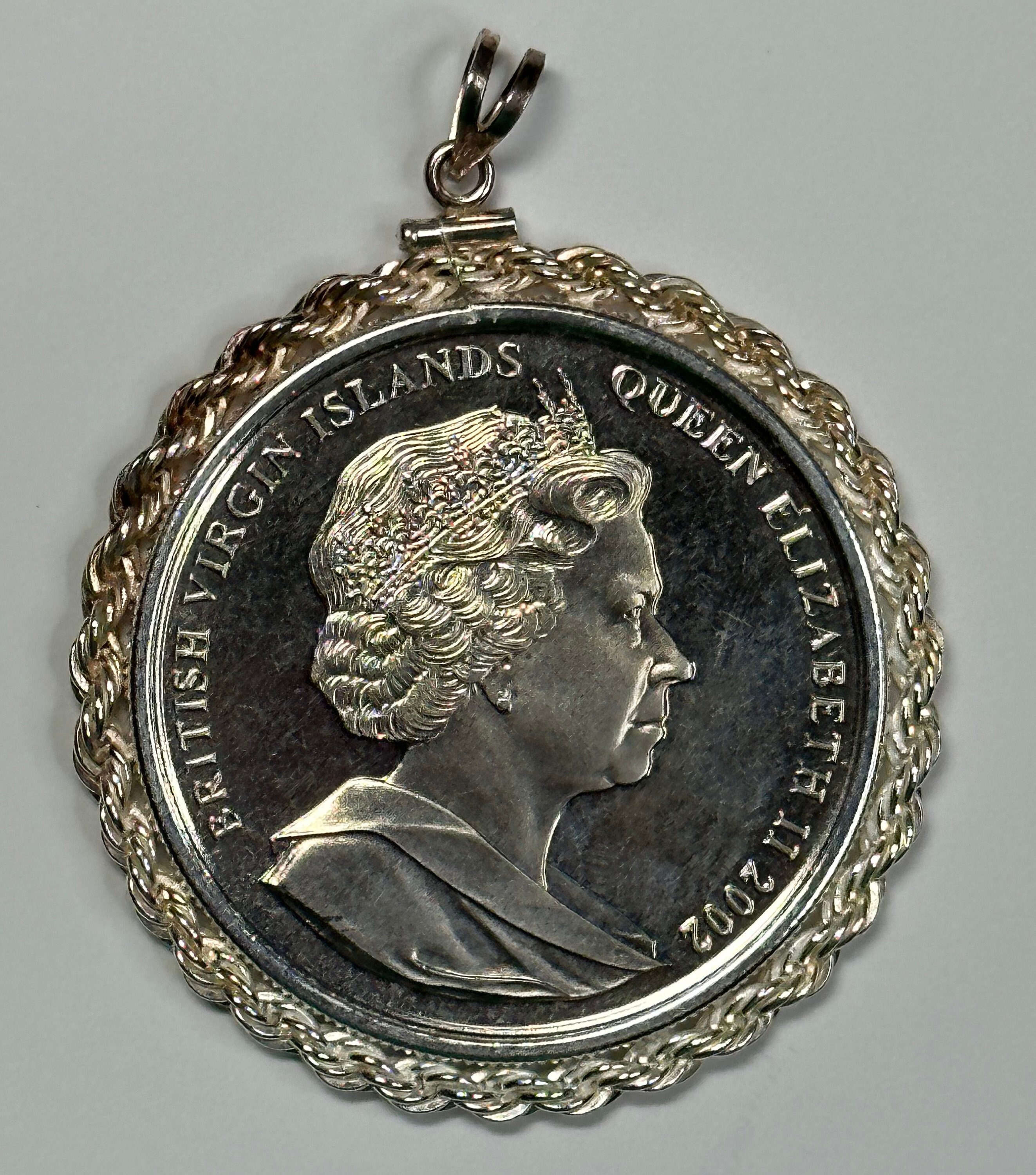 2002 British Virgin Islands (BVI) Queen Elizabeth 9/11 Commemorative Coin  With Sterling Silver Bezel - Etsy