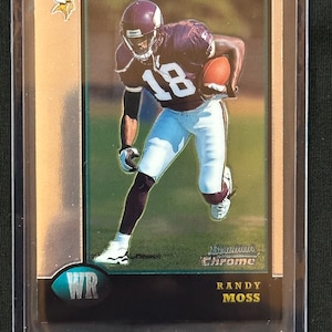 1998 Bowman Chrome Randy Moss Rookie Card #182 - Hall of Fame NFL Wide Receiver