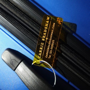 Custom Engraved Acrylic Luggage Tag: Modern Travel Accessory