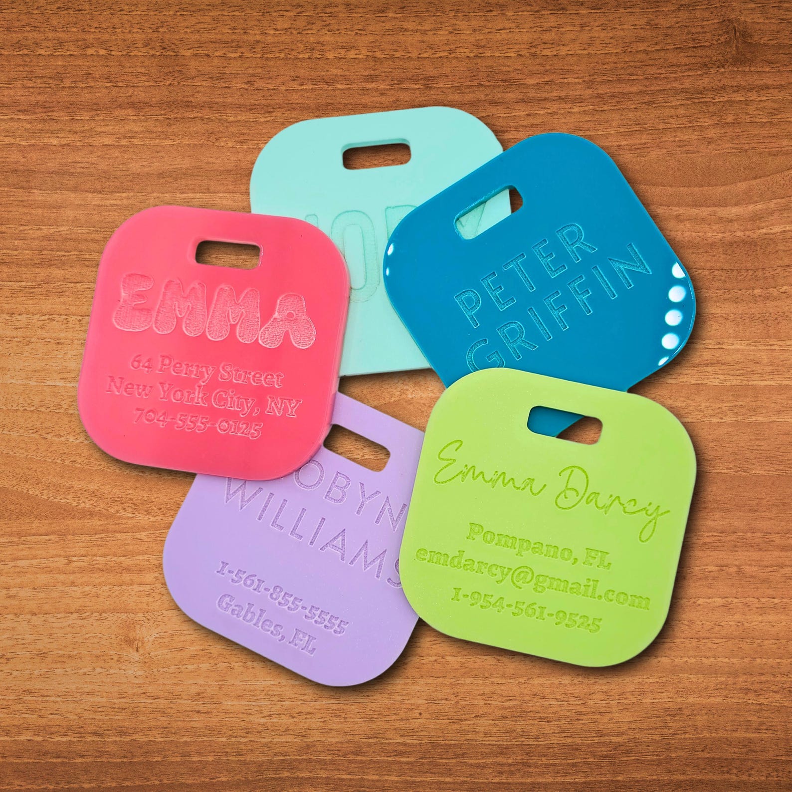 Bag Tag Vector Personalized Acrylic Luggage Tag, Travel Gift, Bag ID, Custom Images ...