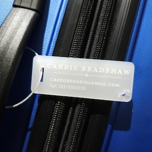 Bag Tag, Luggage Tags, Modern travel gift for baggage suitcase identification, Mothers day gift, Custom Engraved Tag, gift for her, him
