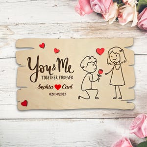 Valentines Day Sign | Personalized Wooden Sign | Anniversary Gift | Couples Custom Wood Sign | Gift for Her/Him | Personalized Wedding Gift