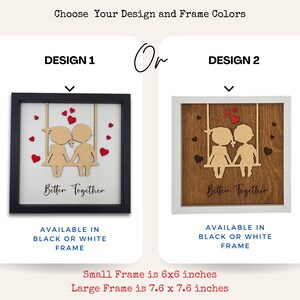 Personalized Heart-Shaped Wooden Art – Custom Couple Names & Date, “And So Together They Built a Life They Loved” – Romantic Anniversary Gift, Wedding Decor main image 1