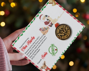 Médaille de la belle liste du Père Noël – Lot de cadeaux de Noël. Cadeau du Père Noël, Remplisseur de boîte de réveillon de Noël, Souvenir de Noël, Cadeaux personnalisés, Liste coquine