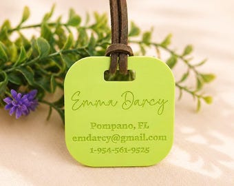 Backpack name Tags, Personalized Luggage Tags, customized luggage Name tags, Backpack name Tag, ID Tags, Custom Bag Tags for kids name label