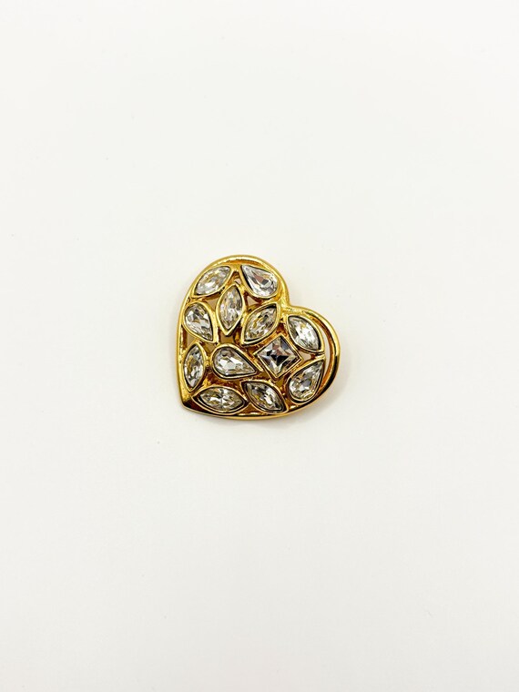 ヴィンテージ イヴ・サンローランのハート型ピンブローチ - Etsy 日本