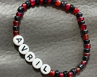 Avril Lavigne Beaded Bracelet | Gift | For Her | For Him | Handmade | Avril Lavigne