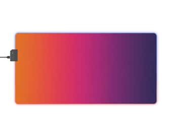 RGB LED Gaming Mouse Pad - Large Colorful Desk Mat