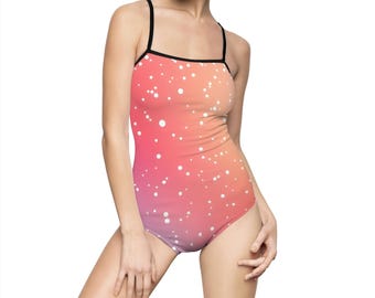 Costume intero con schiena scoperta: vivace abbigliamento da spiaggia estivo