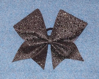 Blackout Glitter and Rhinestone Cheer Bow