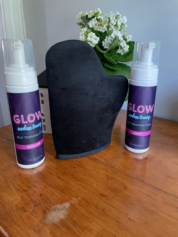 Self Tanning Foam with Mitt: Light, Medium Shades