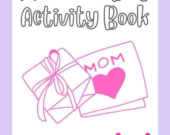 Editable Mother's Day Coloring Activity Book (Printable)