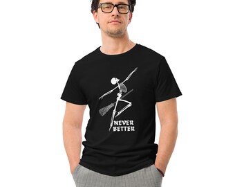 Funny Sorceress Skeleton T-Shirt: Halloween Skull Gift