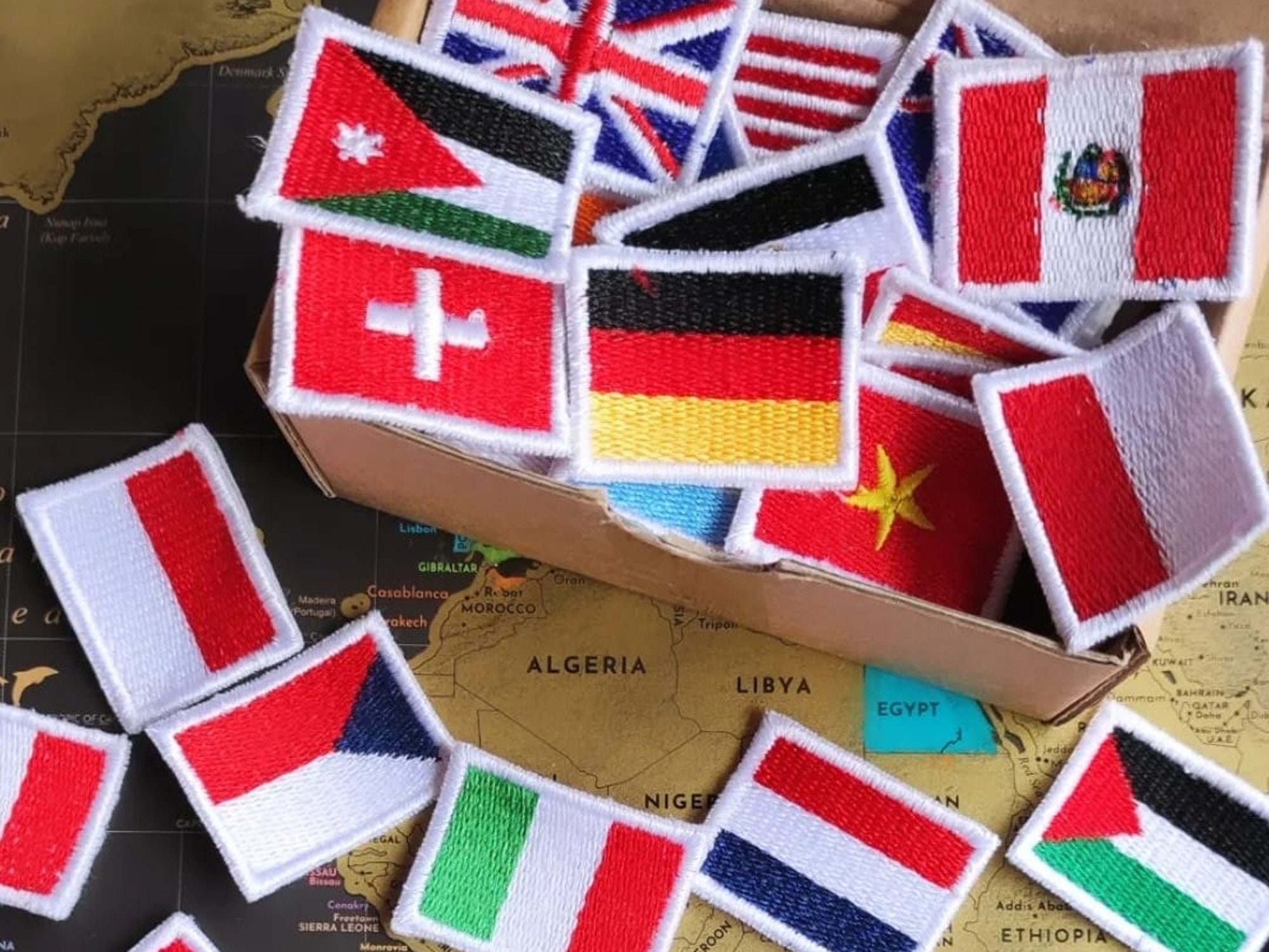 Flags of the World Tiny Flags Patches Flag Patches Flags Etsy UK