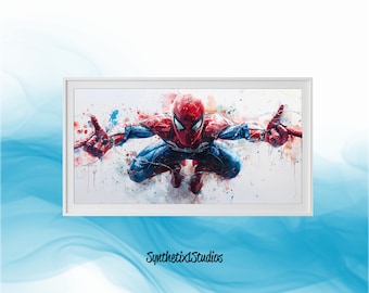 Superhero Watercolor Art Print: Frame TV & Wall Decor (Digital Download)