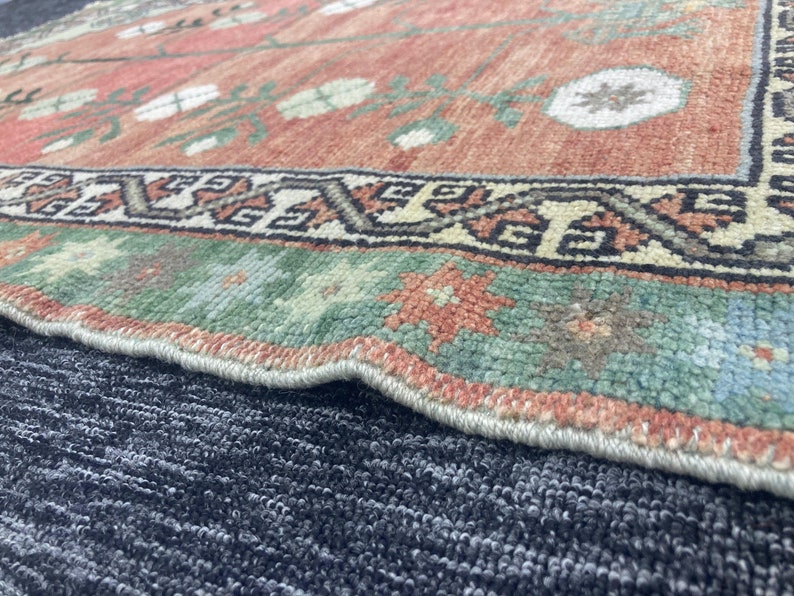 3x4 Rug, Vintage Oushak Rug, Vintage 3 X 4 Rug, Handmade Wool Rug