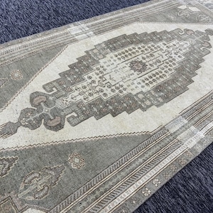 Kleiner Teppich 100x250, Handgeknüpfter Wollteppich, 100x250 Wollteppich, Handgeknüpfter Wollteppich, Handgeknüpfter Teppich