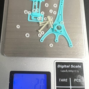 Kit parts Tier 2 for a 2 inch 1 S build on rotor builds. TPU stack HW. Battery strap and canopy for toothpick or whoop quadcopter. image 9